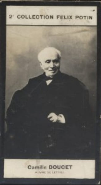 Photographie de la collection F&eacute;lix Potin (4 x 7,5 cm) repr&eacute;sentant : Camille Doucet, homme de lettres.. DOUCET (Camille) - (Photo de la 2e collection ...