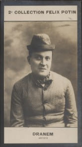Photographie de la collection F&eacute;lix Potin (4 x 7,5 cm) repr&eacute;sentant : Armand M&eacute;nard, dit Dranem.. DRANEM (Armand) - (Photo de la 2e collection F&eacute;lix ...
