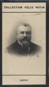 Photographie de la collection Félix Potin (4 x 7,5 cm) représentant : Charles Dupuy, homme politique.