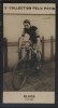 Photographie de la collection Félix Potin (4 x 7,5 cm) représentant : William Elkes, coureur cycliste.. ELKES (William) - (Photo de la 2e collection ...