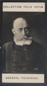 Photographie de la collection Félix Potin (4 x 7,5 cm) représentant : Général Faidherbe.
