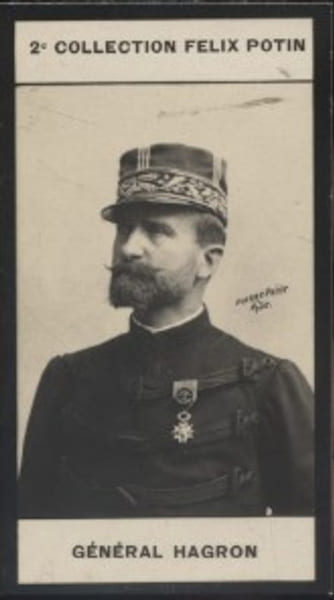 Photographie de la collection F&eacute;lix Potin (4 x 7,5 cm) repr&eacute;sentant : G&eacute;n&eacute;ral Hagron.. HAGRON (G&eacute;n&eacute;ral) - (Photo de la 2e collection F&eacute;lix Potin) ...
