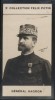 Photographie de la collection Félix Potin (4 x 7,5 cm) représentant : Général Hagron.. HAGRON (Général) - (Photo de la 2e collection Félix Potin) ...
