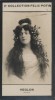 Photographie de la collection Félix Potin (4 x 7,5 cm) représentant : Meyriane Héglon, chanteuse d'opéra.. HEGLON (Meyriane) - (Photo de la 2e ...