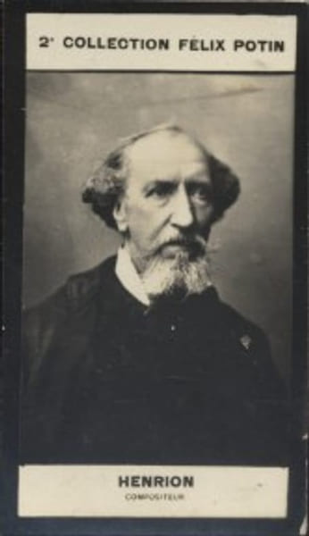 Photographie de la collection F&eacute;lix Potin (4 x 7,5 cm) repr&eacute;sentant : Paul Henrion, compositeur.. HENRION (Paul) - (Photo de la 2e collection F&eacute;lix ...