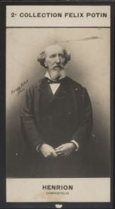 Photographie de la collection F&eacute;lix Potin (4 x 7,5 cm) repr&eacute;sentant : Paul Henrion, compositeur.. HENRION (Paul) - (Photo de la 2e collection F&eacute;lix ...