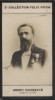 Photographie de la collection Félix Potin (4 x 7,5 cm) représentant : Henry Houssaye, historien.. HOUSSAYE (Henry) - (Photo de la 2e collection Félix ...