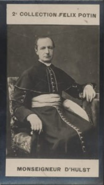 Photographie de la collection F&eacute;lix Potin (4 x 7,5 cm) repr&eacute;sentant : Monseigneur d'Hulst (Maurice Lesage d'Hauteroche). HULST d' (Mgr) - (Photo de la ...