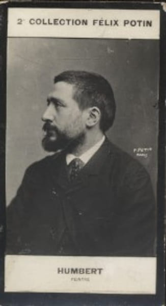 Photographie de la collection F&eacute;lix Potin (4 x 7,5 cm) repr&eacute;sentant : Ferdinand Humbert, peintre.. HUMBERT (Ferdinand) - (Photo de la 2e collection ...