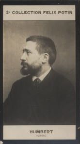 Photographie de la collection F&eacute;lix Potin (4 x 7,5 cm) repr&eacute;sentant : Ferdinand Humbert, peintre.. HUMBERT (Ferdinand) - (Photo de la 2e collection ...
