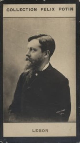 Photographie de la collection F&eacute;lix Potin (4 x 7,5 cm) repr&eacute;sentant : Andr&eacute; Lebon, homme politique.. LEBON (Andr&eacute;) Photo Ladrey Disd&eacute;ri.