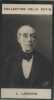 Photographie de la collection Félix Potin (4 x 7,5 cm) représentant : Ernest Legouvé, homme de lettres. La photo porte : L. Legouvé.. LEGOUVE (Ernest) ...