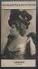 Photographie de la collection Félix Potin (4 x 7,5 cm) représentant : Mademoiselle Marcelle Lender, comédienne.. LENDER (Marcelle) - (Photo de la 2e ...