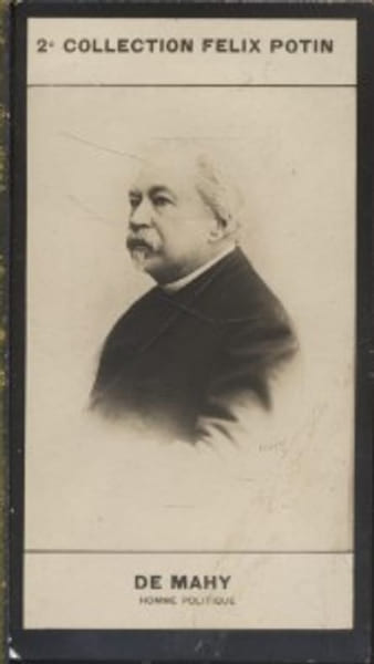 Photographie de la collection F&eacute;lix Potin (4 x 7,5 cm) repr&eacute;sentant : Fran&ccedil;ois-C&eacute;saire de Mahy, homme politique.. MAHY (Fran&ccedil;ois-C&eacute;saire de) - (Photo ...
