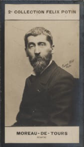 Photographie de la collection F&eacute;lix Potin (4 x 7,5 cm) repr&eacute;sentant : Georges Moreau-de-Tours, peintre.. MOREAU-DE-TOURS (Georges) - (Photo de la 2e ...