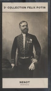 Photographie de la collection F&eacute;lix Potin (4 x 7,5 cm) repr&eacute;sentant : Henri-Paul N&eacute;not, architecte.. NENOT Henri-Paul - (Photo de la 2e collection ...