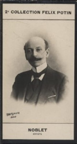 Photographie de la collection F&eacute;lix Potin (4 x 7,5 cm) repr&eacute;sentant : Georges Noblet, com&eacute;dien.. NOBLET Georges - (Photo de la 2e collection F&eacute;lix ...