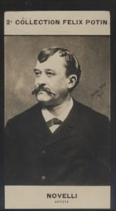 Photographie de la collection F&eacute;lix Potin (4 x 7,5 cm) repr&eacute;sentant : Ermete Novelli, com&eacute;dien.. NOVELLI Ermete - (Photo de la 2e collection F&eacute;lix ...