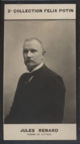 Photographie de la collection F&eacute;lix Potin (4 x 7,5 cm) repr&eacute;sentant : Jules Renard, homme de lettres.. RENARD Jules - (Photo de la 2e collection F&eacute;lix ...