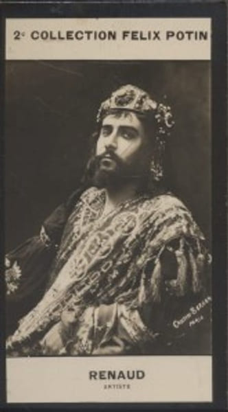Photographie de la collection F&eacute;lix Potin (4 x 7,5 cm) repr&eacute;sentant : Maurice Renaud, com&eacute;dien.. RENAUD Maurice-Arnold - (Photo de la 2e collection ...