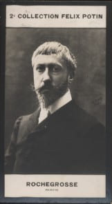 Photographie de la collection F&eacute;lix Potin (4 x 7,5 cm) repr&eacute;sentant : Georges Rochegrosse, peintre.. ROCHEGROSSE Georges - (Photo de la 2e collection ...