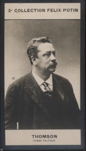 Photographie de la collection Félix Potin (4 x 7,5 cm) représentant : Gaston Thomson, homme politique.. THOMSON Gaston - (Photo de la 2e collection ...