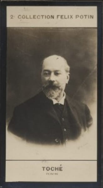 Photographie de la collection F&eacute;lix Potin (4 x 7,5 cm) repr&eacute;sentant : Charles Toch&eacute;, peintre.. TOCHE Charles - (Photo de la 2e collection F&eacute;lix Potin) ...