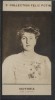Photographie de la collection Félix Potin (4 x 7,5 cm) représentant : Victoria - Reine d'Espagne.. VICTORIA (Reine d'Espagne) - (Photo de la 2e ...