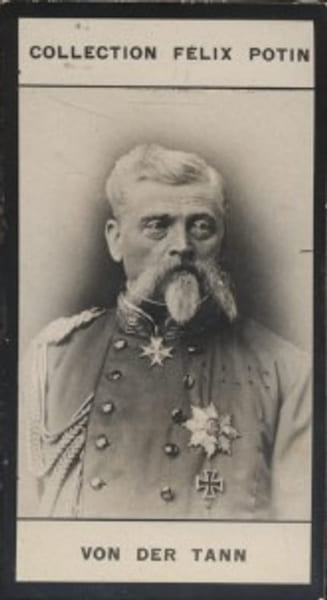 Photographie de la collection F&eacute;lix Potin (4 x 7,5 cm) repr&eacute;sentant : Von Der Tann, homme politique.. VON DER TANN 