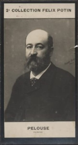 Photographie de la collection F&eacute;lix Potin (4 x 7,5 cm) repr&eacute;sentant : L&eacute;on-Germain Pelouse, peintre.. PELOUSE (L&eacute;on-Germain) - (Photo de la 2e ...
