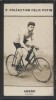 Photographie de la collection Félix Potin (4 x 7,5 cm) représentant : Willy Arend, coureur cycliste.. AREND (Willy) - (Photo de la 2e collection Félix ...