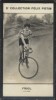 Photographie de la collection Félix Potin (4 x 7,5 cm) représentant : André Friol, champion cycliste.. FRIOL (André) - (Photo de la 2e collection ...