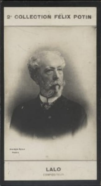 Photographie de la collection F&eacute;lix Potin (4 x 7,5 cm) repr&eacute;sentant : Edouard Lalo, compositeur.. LALO (Edouard) - (Photo de la 2e collection F&eacute;lix ...