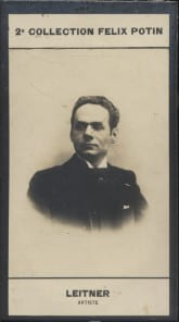 Photographie de la collection F&eacute;lix Potin (4 x 7,5 cm) repr&eacute;sentant : Jules-Louis-Auguste Leitner, com&eacute;dien.. LEITNER (Jules-Louis-Auguste) - (Photo ...