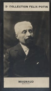 Photographie de la collection F&eacute;lix Potin (4 x 7,5 cm) repr&eacute;sentant : Paul Magnaud, magistrat et d&eacute;put&eacute;.. MAGNAUD (Paul) - (Photo de la 2e collection ...