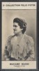Photographie de la collection Félix Potin (4 x 7,5 cm) représentant : Madame J. Marni, femme de lettres.. MARNI (Mme J.) - (Photo de la 2e collection ...