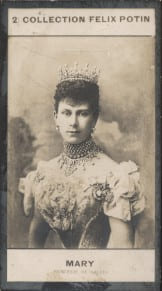 Photographie de la collection F&eacute;lix Potin (4 x 7,5 cm) repr&eacute;sentant : Mary - Princesse de Galles.. MARY (Princesse de Galles) - (Photo de la 2e ...