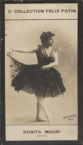 Photographie de la collection F&eacute;lix Potin (4 x 7,5 cm) repr&eacute;sentant : Rosita Mauri, danseuse.. MAURI (Rosita) - (Photo de la 2e collection F&eacute;lix ...