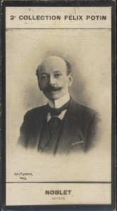 Photographie de la collection Félix Potin (4 x 7,5 cm) représentant : Georges Noblet, comédien.. NOBLET Georges - (Photo de la 2e collection Félix ...