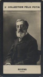 Photographie de la collection F&eacute;lix Potin (4 x 7,5 cm) repr&eacute;sentant : Jean Rixens, peintre.. RIXENS Jean-Andr&eacute; - (Photo de la 2e collection F&eacute;lix ...