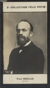 Photographie de la collection Félix Potin (4 x 7,5 cm) représentant : Paul Reclus, médecin.