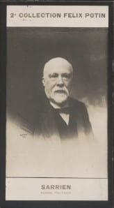 Photographie de la collection F&eacute;lix Potin (4 x 7,5 cm) repr&eacute;sentant : Jean Sarrien, homme politique.. SARRIEN Jean - (Photo de la 2e collection F&eacute;lix ...