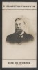 Photographie de la collection Félix Potin (4 x 7,5 cm) représentant : Georges Séré de Rivières, magistrat.. SERE DE RIVIERES Georges - (Photo de la 2e ...