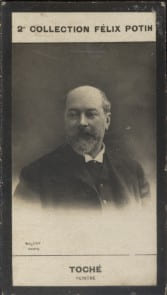 Photographie de la collection F&eacute;lix Potin (4 x 7,5 cm) repr&eacute;sentant : Charles Toch&eacute;, peintre.. TOCHE Charles - (Photo de la 2e collection F&eacute;lix Potin) ...