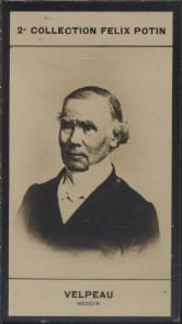 Photographie de la collection F&eacute;lix Potin (4 x 7,5 cm) repr&eacute;sentant : Alfred Velpeau, m&eacute;decin. VELPEAU Alfred - (Photo de la 2e collection F&eacute;lix ...