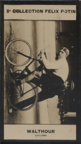 Photographie de la collection F&eacute;lix Potin (4 x 7,5 cm) repr&eacute;sentant : Bobby Walthour, coureur cycliste.. WALTHOUR Bobby - (Photo de la 2e collection ...