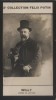 Photographie de la collection Félix Potin (4 x 7,5 cm) représentant : Henry Gauthier-Villars dit Willy, homme de lettres.. WILLY - (Photo de la 2e ...