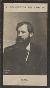 Photographie de la collection F&eacute;lix Potin (4 x 7,5 cm) repr&eacute;sentant : Joseph Bail, peintre.. BAIL (Joseph) - (Photo de la 2e collection F&eacute;lix Potin) ...