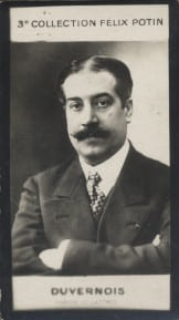 Photographie de la collection F&eacute;lix Potin (4 x 7,5 cm) repr&eacute;sentant : Duvernois, homme de lettres.. DUVERNOIS - Homme de lettres - (Photo de la 3e ...