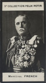 Photographie de la collection F&eacute;lix Potin (4 x 7,5 cm) repr&eacute;sentant : French - Mar&eacute;chal.. FRENCH (G&eacute;n&eacute;ral) - (Photo de la 3e collection F&eacute;lix Potin) 
